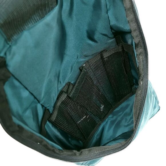 Vintage 80s LL Bean Small Hunting Utility Bag w/Hook Nylon Teal Outdoors Camping - Picture 3 of 6